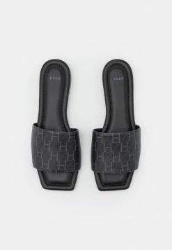 Le moins cher 😀 HUGO LOLA SLIDE - Mules - Black 👍 -HUGO Sales 00e7e17873b64326904584b3cf78c634
