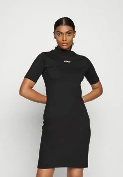 Budget ✔️ HUGO NARCISSA - Robe En Jersey - Black ⌛