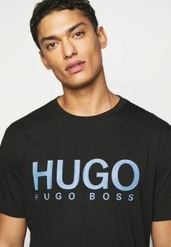 Meilleure vente 👏 HUGO DOLIVE - T-shirt Imprimé - Black/blue 😉 -HUGO Sales 01f44d21df834cd28a5498ba050545f8