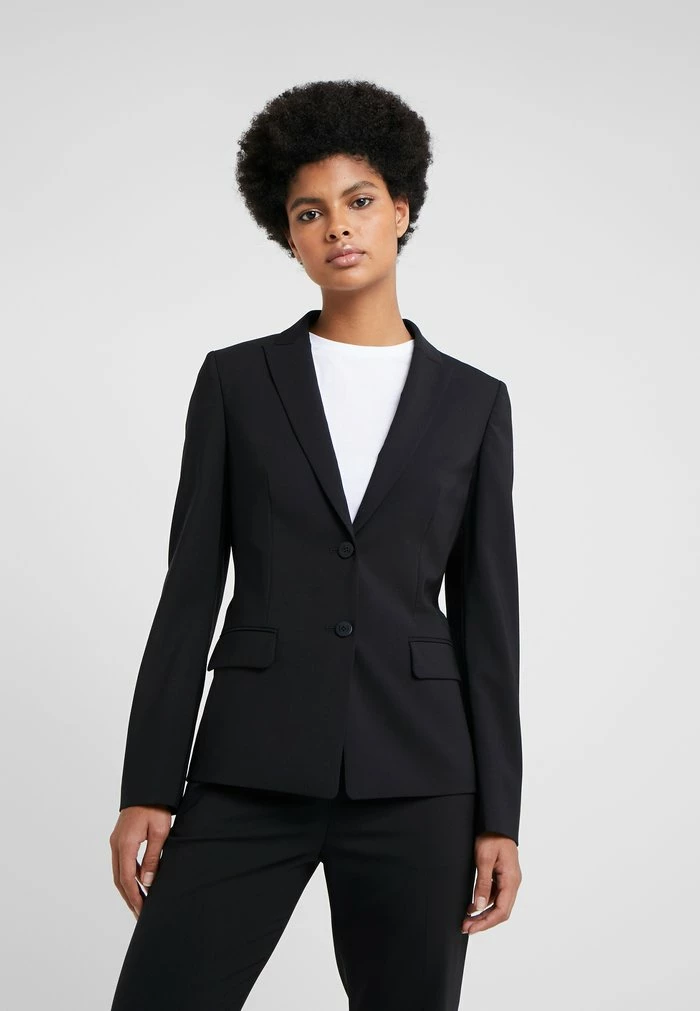 Grosses soldes 💯 HUGO THE LONG JACKET - Blazer - Black 🎉 1 Grosses soldes 💯 HUGO THE LONG JACKET - Blazer - Black 🎉