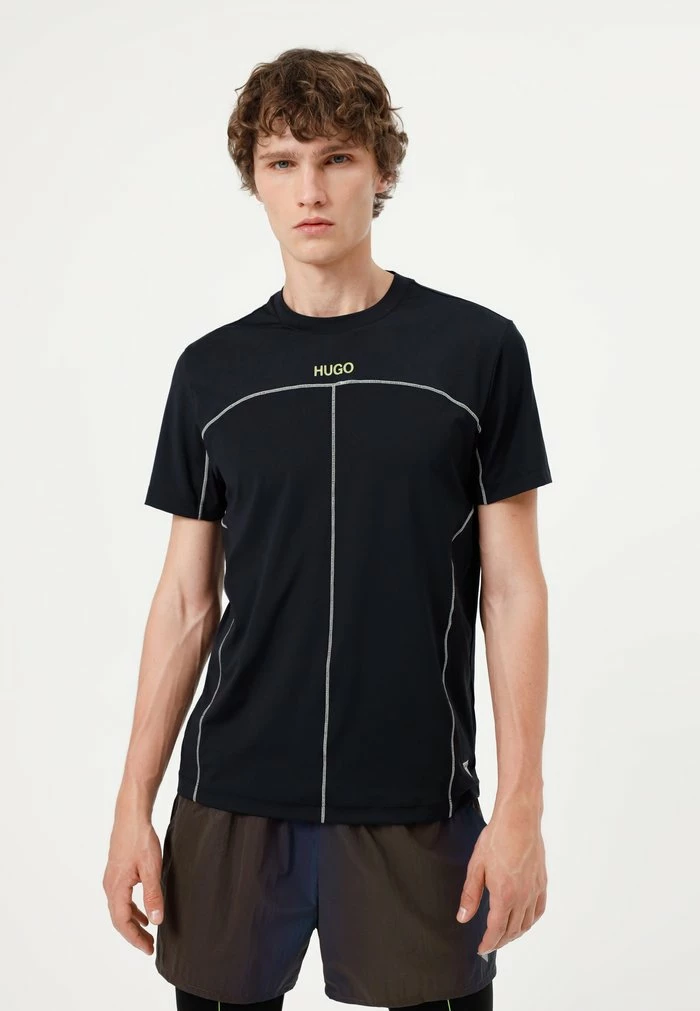 Coupon 😀 HUGO DINCO - T-shirt Basique - Black 🎉 1 Coupon 😀 HUGO DINCO - T-shirt Basique - Black 🎉