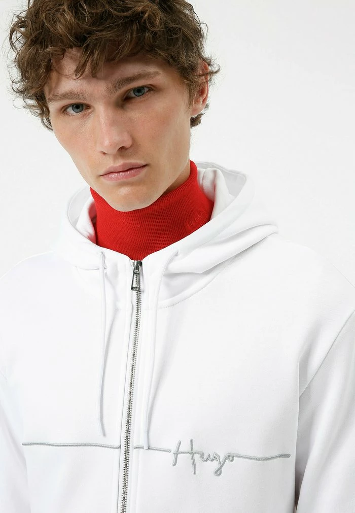 Bon marché 🧨 HUGO Sweat à Capuche - White 🎁 4 Bon marché 🧨 HUGO Sweat à Capuche - White 🎁 – Image 4