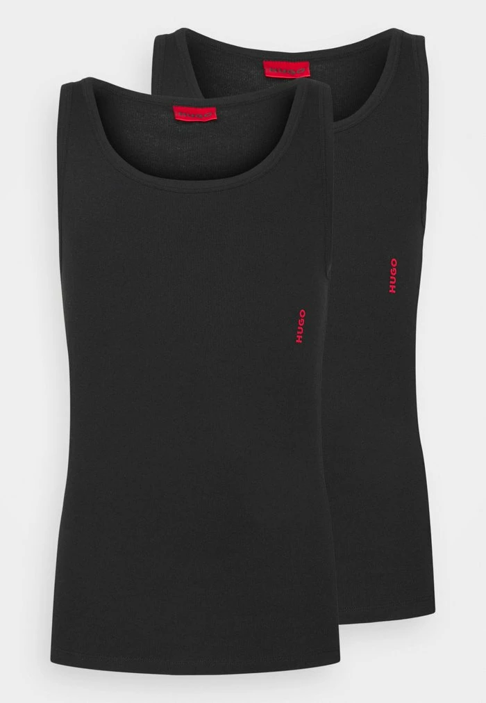 Budget 💯 HUGO TANK TOP 2 PACK - Caraco - Black 🎁 1 Budget 💯 HUGO TANK TOP 2 PACK - Caraco - Black 🎁