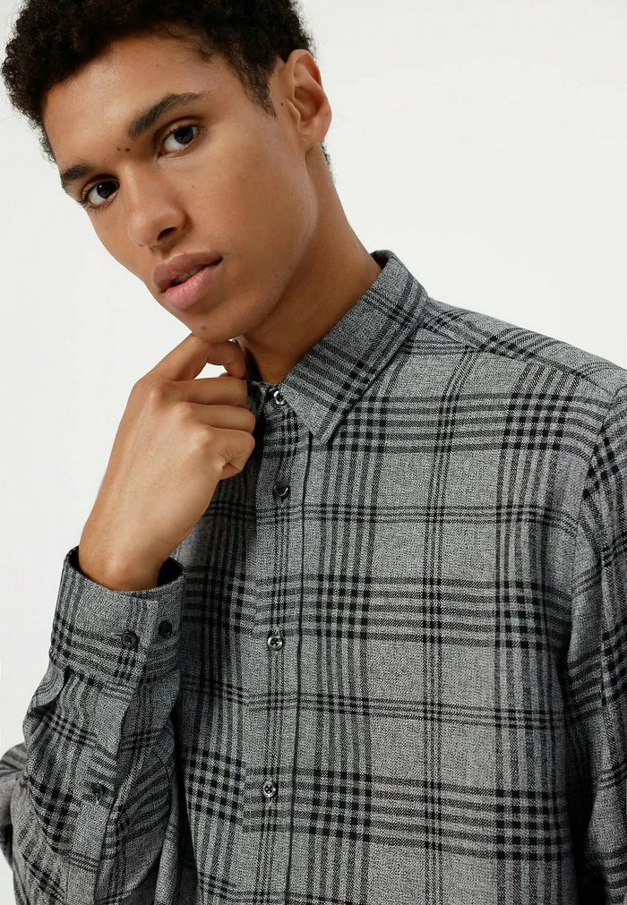 Budget 😉 HUGO EMERO - Chemise - Anthracite 🔥 4 Budget 😉 HUGO EMERO - Chemise - Anthracite 🔥 – Image 4