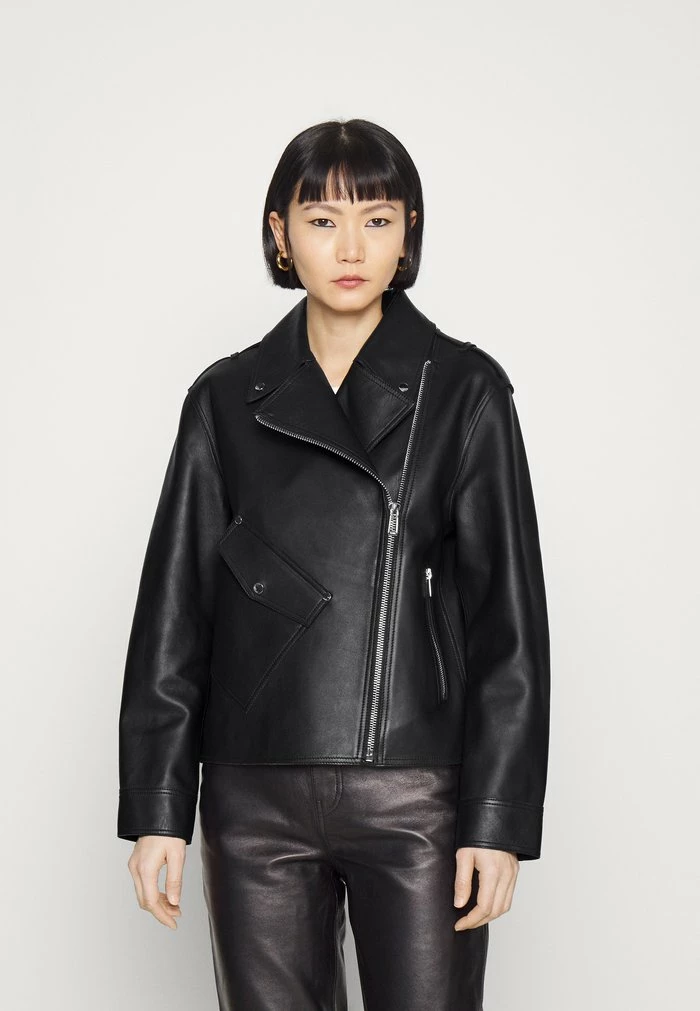 Budget 🔥 HUGO LIVIOS - Veste En Cuir - Black 🥰 1 Budget 🔥 HUGO LIVIOS - Veste En Cuir - Black 🥰