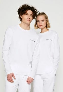 Meilleure affaire 😀 HUGO DEROL METALLIC UNISEX - T-shirt à Manches Longues - White/silver 🛒