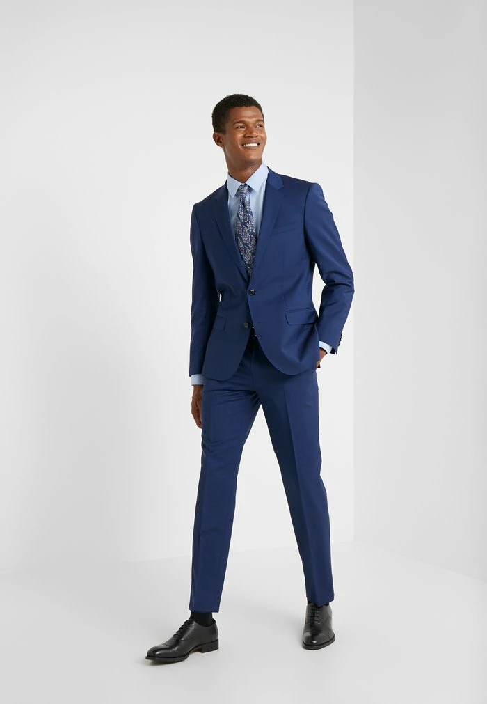 Tout neuf 🌟 HUGO HARTLEYS - Pantalon De Costume - Medium Blue 🌟 2 Tout neuf 🌟 HUGO HARTLEYS - Pantalon De Costume - Medium Blue 🌟 – Image 2