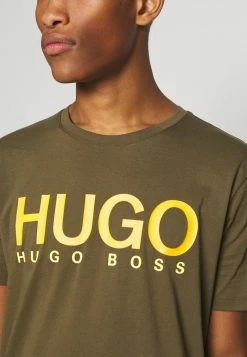 Offres 🔔 HUGO DOLIVE - T-shirt Imprimé - Green 🥰 -HUGO Sales 0c22dcca35db41c6a442b4719fd182a1