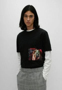 Grosses soldes 😉 HUGO DMACK - T-shirt Imprimé - Black ❤️