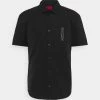 Meilleur prix 🎉 HUGO ERMINO SLIM FIT - Chemise - Black 🌟