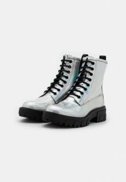 Meilleure vente ❤️ HUGO AXEL BOOTIE - Bottines à Lacets - Silver-coloured ⭐ -HUGO Sales 0d391503fc834274b550c668f4efefef