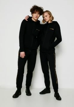 Sortie 🔥 HUGO DINORO METALLIC UNISEX - Sweat à Capuche Zippé - Black/gold 🎉 -HUGO Sales 0e16cc8fb93b442db98ce14bf37c5281