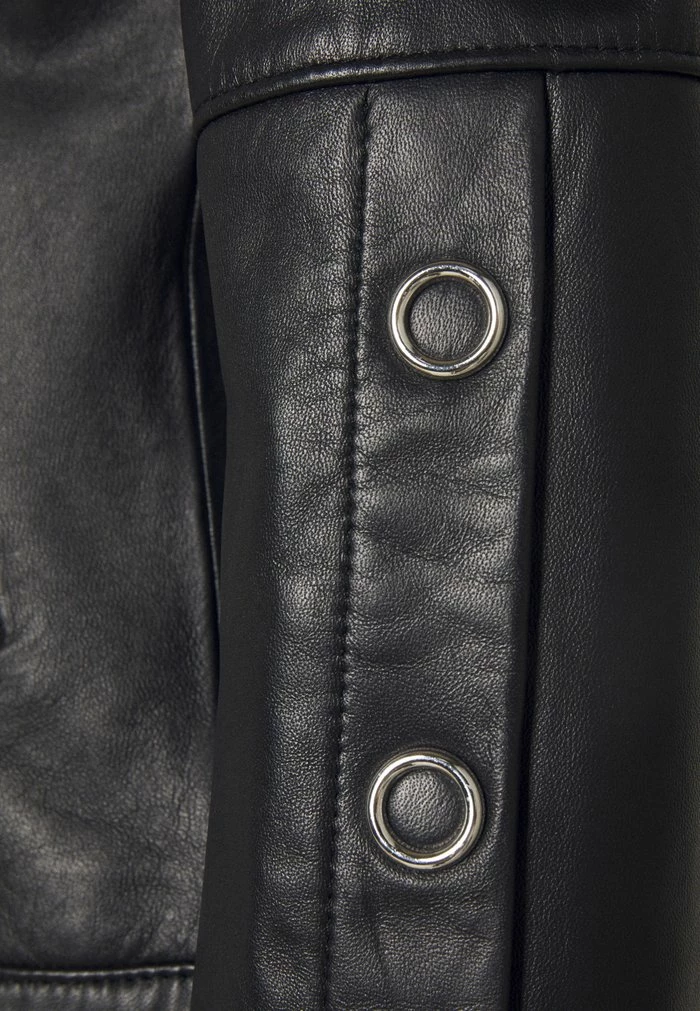 Sortie ✨ HUGO LISAKA - Veste En Cuir - Black 😍 7 Sortie ✨ HUGO LISAKA - Veste En Cuir - Black 😍 – Image 7