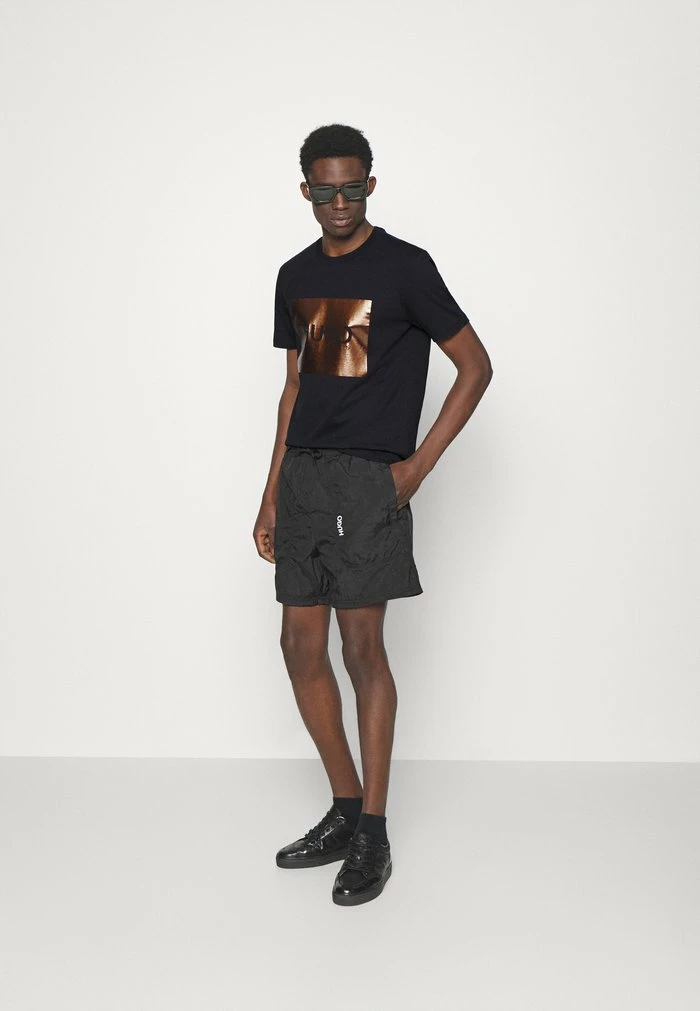 Bon marché 🔔 HUGO DOLIVE - T-shirt Imprimé - Black 👏 2 Bon marché 🔔 HUGO DOLIVE - T-shirt Imprimé - Black 👏 – Image 2