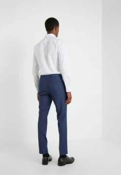 Promo 😉 HUGO HESTEN - Pantalon De Costume - Dark Blue 🤩 -HUGO Sales 134fa6e192e64dd280ed7c46ebc4e46a