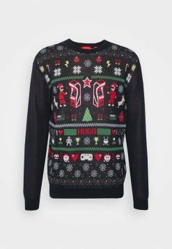 Acheter ⭐ HUGO SCRISMAS - Pullover - Navy ⌛ -HUGO Sales 14b522549ea64bc59f9bc6263c1030cb