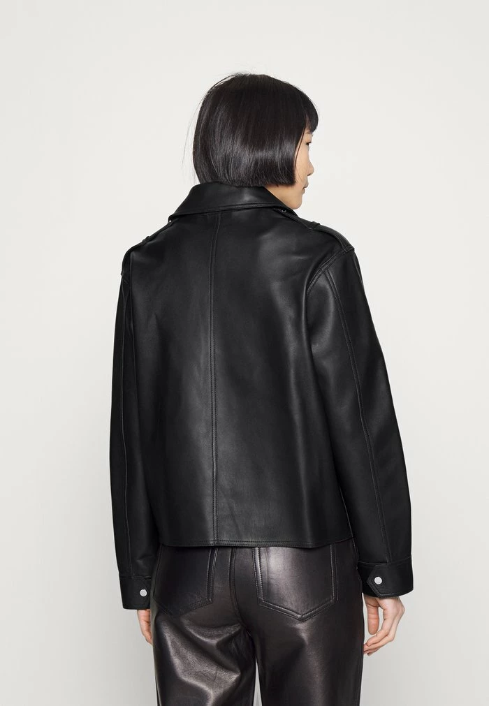 Budget 🔥 HUGO LIVIOS - Veste En Cuir - Black 🥰 3 Budget 🔥 HUGO LIVIOS - Veste En Cuir - Black 🥰 – Image 3