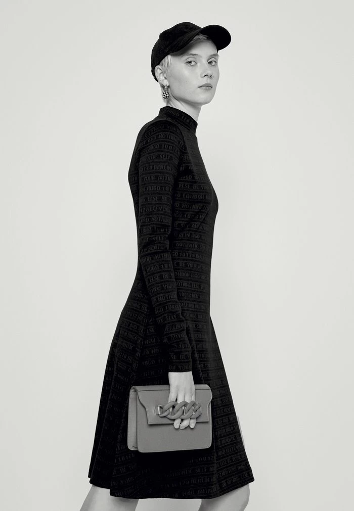 Meilleure vente 👍 HUGO DASERINA - Robe Pull - Black 🌟 5 Meilleure vente 👍 HUGO DASERINA - Robe Pull - Black 🌟 – Image 5