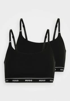 Le moins cher ❤️ HUGO TWIN BRALETTE STRIPE 2 PACK - Brassière - Black ✔️ -HUGO Sales 17ce5daf2c37415aaec2c035cdffffbf