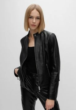 Acheter ✔️ HUGO LADIAS - Veste En Cuir - Black 💯