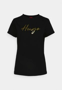 Meilleure affaire 💯 HUGO THE SLIM TEE - T-shirt Imprimé - Black 🎁 -HUGO Sales 1d46a5ee86d149eb9143c32f293947b1