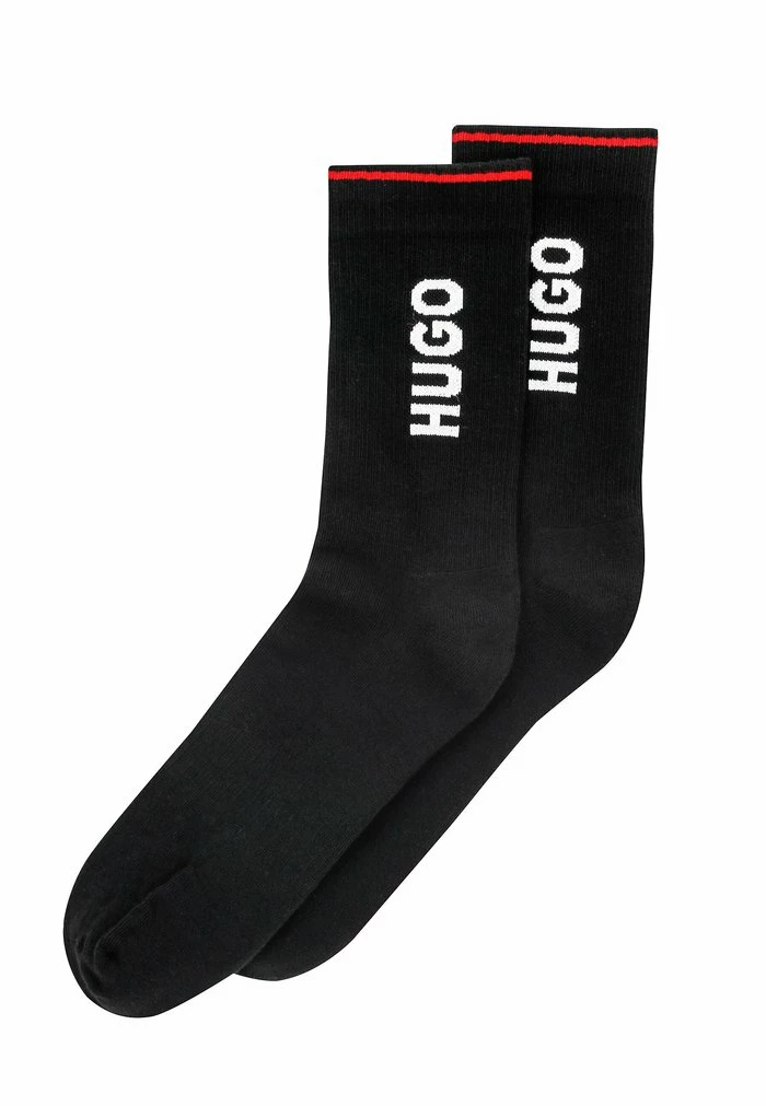 Coupon 🌟 HUGO 2P SH RIB LOGO CC - Chaussettes - Black 🔔 1 Coupon 🌟 HUGO 2P SH RIB LOGO CC - Chaussettes - Black 🔔