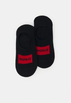 Sortie 🎉 HUGO LOW CUT LABEL 2 PACK - Chaussettes - Black 🔥