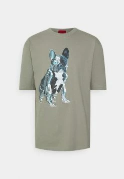 Budget 🎉 HUGO DOBODOG - T-shirt Imprimé - Medium Grey 💯 -HUGO Sales 1f8b80028ac14c988f7af9e175579b43