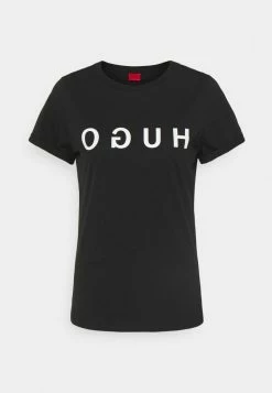 Sortie 🧨 HUGO THE TEE - T-shirt Imprimé - Black 🧨 -HUGO Sales 202667ebf22e4dffbda3d2bc8406f566