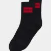 Top 10 👍 HUGO LABEL 2 PACK - Chaussettes - Black ⭐