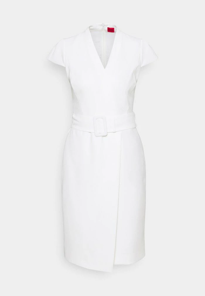 Promo 💯 HUGO KAMURE - Robe Fourreau - Off-white 🔥 1 Promo 💯 HUGO KAMURE - Robe Fourreau - Off-white 🔥