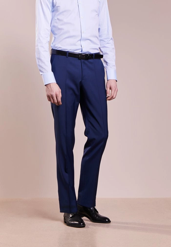 Tout neuf ⌛ HUGO SIMMONS - Pantalon De Costume - Medium Blue 🛒 1 Tout neuf ⌛ HUGO SIMMONS - Pantalon De Costume - Medium Blue 🛒