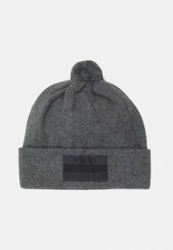 Offres 🔥 HUGO XLOGO UNISEX - Bonnet - Medium Grey 🔔
