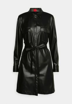 Budget 🛒 HUGO KAMILAS - Robe Chemise - Black 🌟 -HUGO Sales 24e9b338918742deaadf21a4464d2b6f