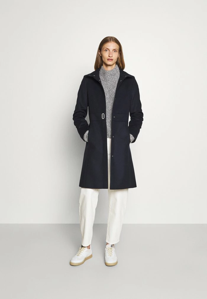 Sortie 🌟 HUGO MALINAS - Manteau Classique - Dark Blue 🎁 2 Sortie 🌟 HUGO MALINAS - Manteau Classique - Dark Blue 🎁 – Image 2