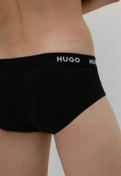 Meilleur prix 🤩 HUGO HIPBRIEF 3 PACK - Slip - Black 💯 -HUGO Sales 28ec0e0e17714690a696fb338c435688