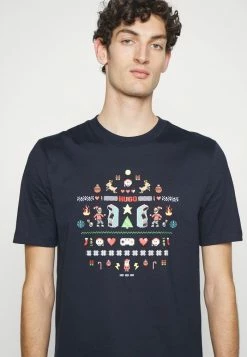 Budget 👏 HUGO XMAS - T-shirt Imprimé - Dark Blue 🥰 -HUGO Sales 29310a2798b9464e937e38cb67e13fc3