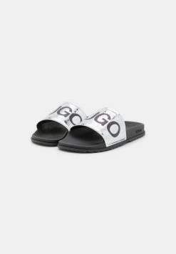 Bon marché 🤩 HUGO MATCH - Mules - Silver-coloured 🎉 -HUGO Sales 2a224f715e9646638e59c2da1723e523