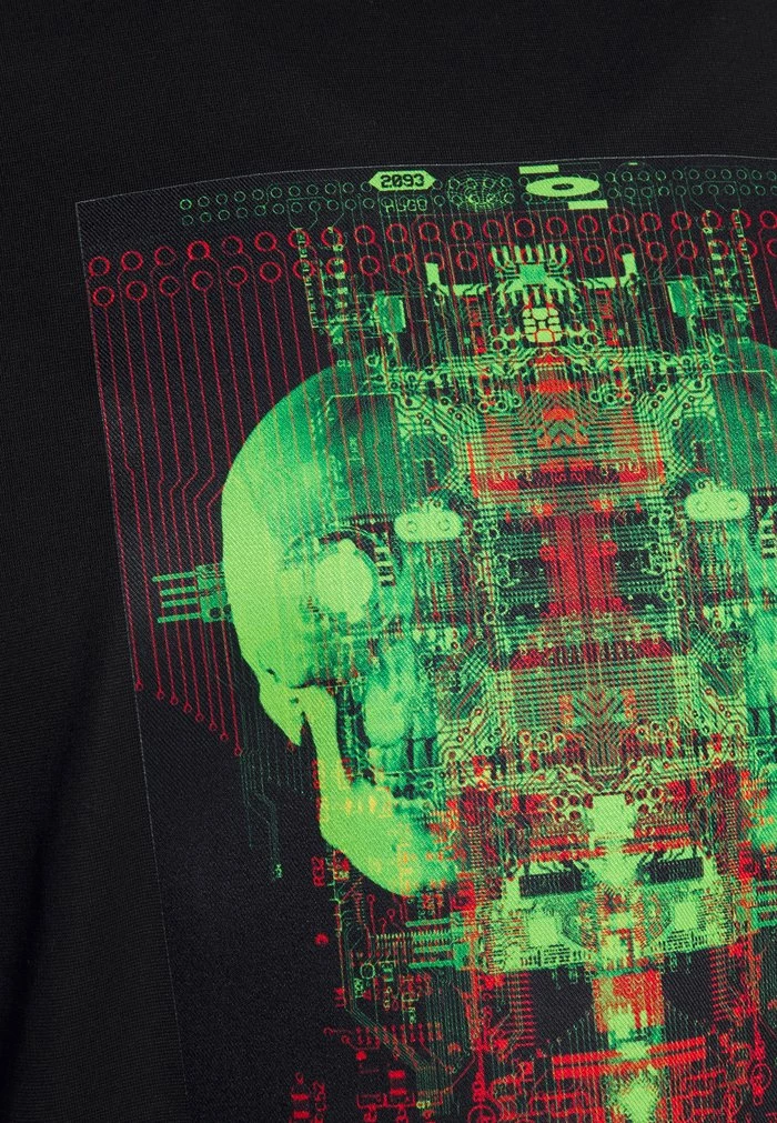 Bon marché 🌟 HUGO DSCULL - T-shirt Imprimé - Black 😉 3 Bon marché 🌟 HUGO DSCULL - T-shirt Imprimé - Black 😉 – Image 3