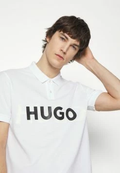 Meilleur prix 😍 HUGO DRISTOFANO - Polo - White 👏 -HUGO Sales 2b42fa9b0e9f4e05ae27610e94fdffac