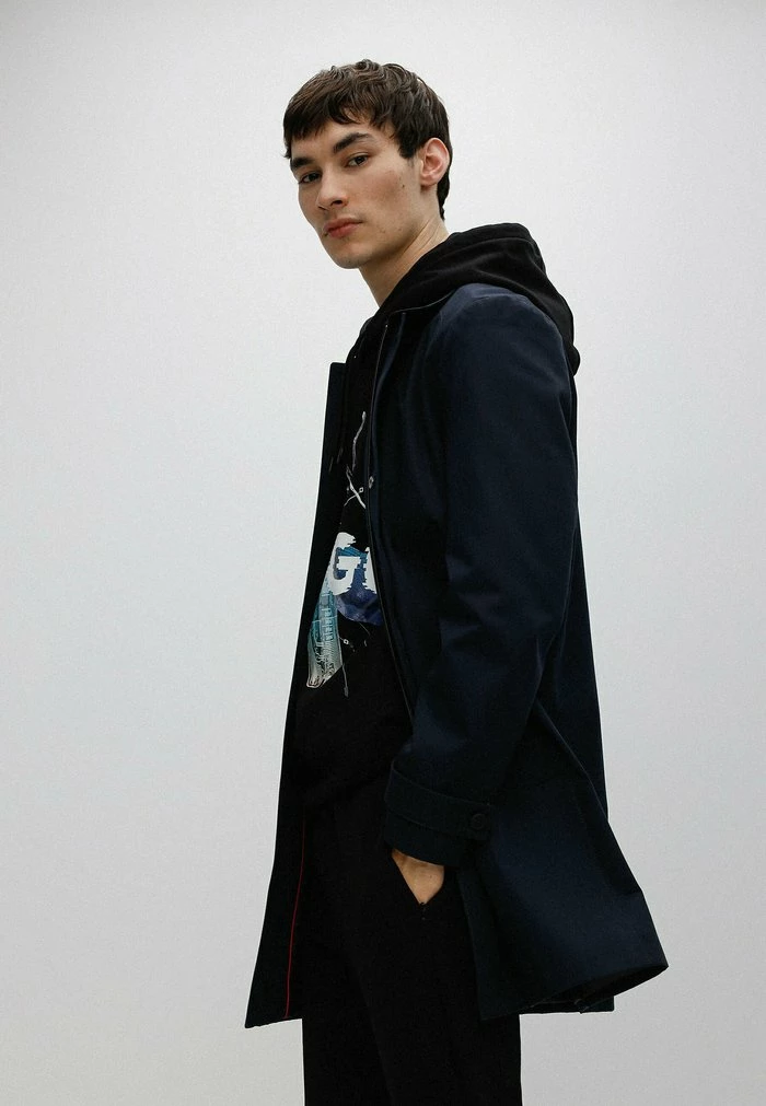 Meilleure affaire ⌛ HUGO MAREC - Manteau Court - Dark Blue 😀 4 Meilleure affaire ⌛ HUGO MAREC - Manteau Court - Dark Blue 😀 – Image 4