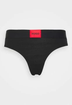 Bon marché 🥰 HUGO THONG LABEL - String - Black 🎁 -HUGO Sales 2edbc67b5ded48fbb3dcaab801db328a