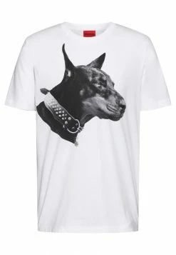 Le moins cher 🎁 HUGO T-shirt Imprimé - White 🛒 -HUGO Sales 30ef5e34ef3b41aab1b6731d9fb9e4d6