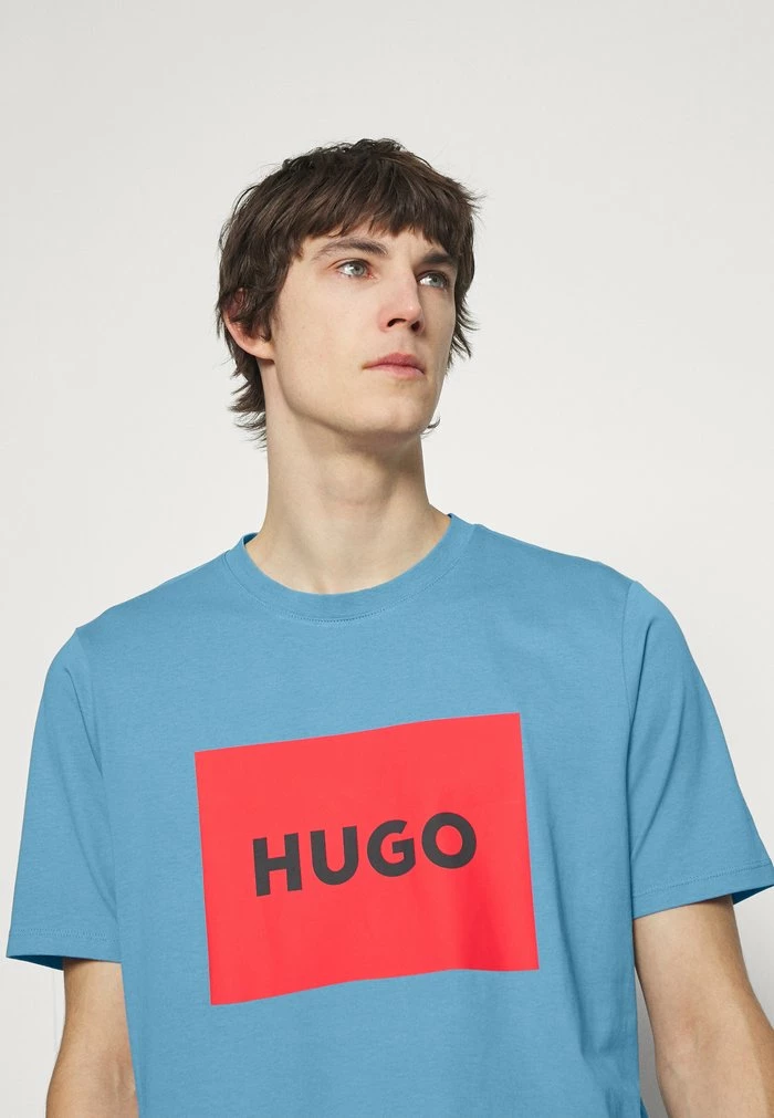 Meilleur prix 🌟 HUGO DULIVE - T-shirt Imprimé - Medium Blue ⌛ 4 Meilleur prix 🌟 HUGO DULIVE - T-shirt Imprimé - Medium Blue ⌛ – Image 4