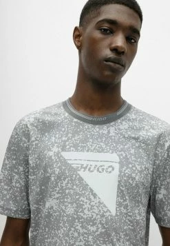 Meilleure vente 😉 HUGO DAGILE - T-shirt Imprimé - Grey 👍 -HUGO Sales 378fed0211134e40ab5237e9005bde00