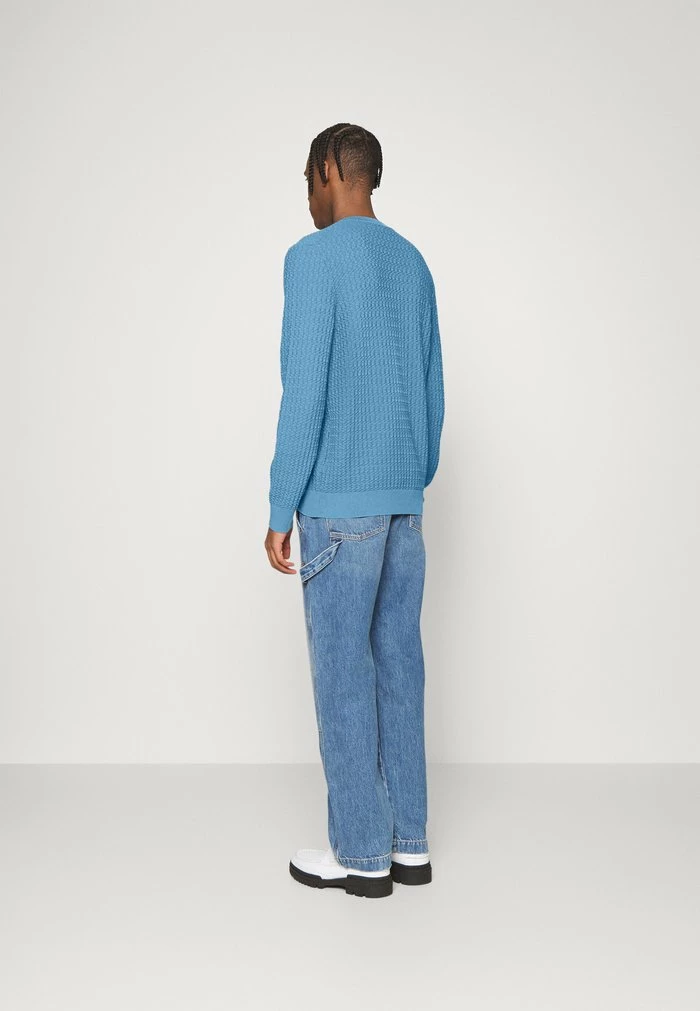 Promo 🔥 HUGO STRUCTURO - Pullover - Medium Blue 🛒 3 Promo 🔥 HUGO STRUCTURO - Pullover - Medium Blue 🛒 – Image 3