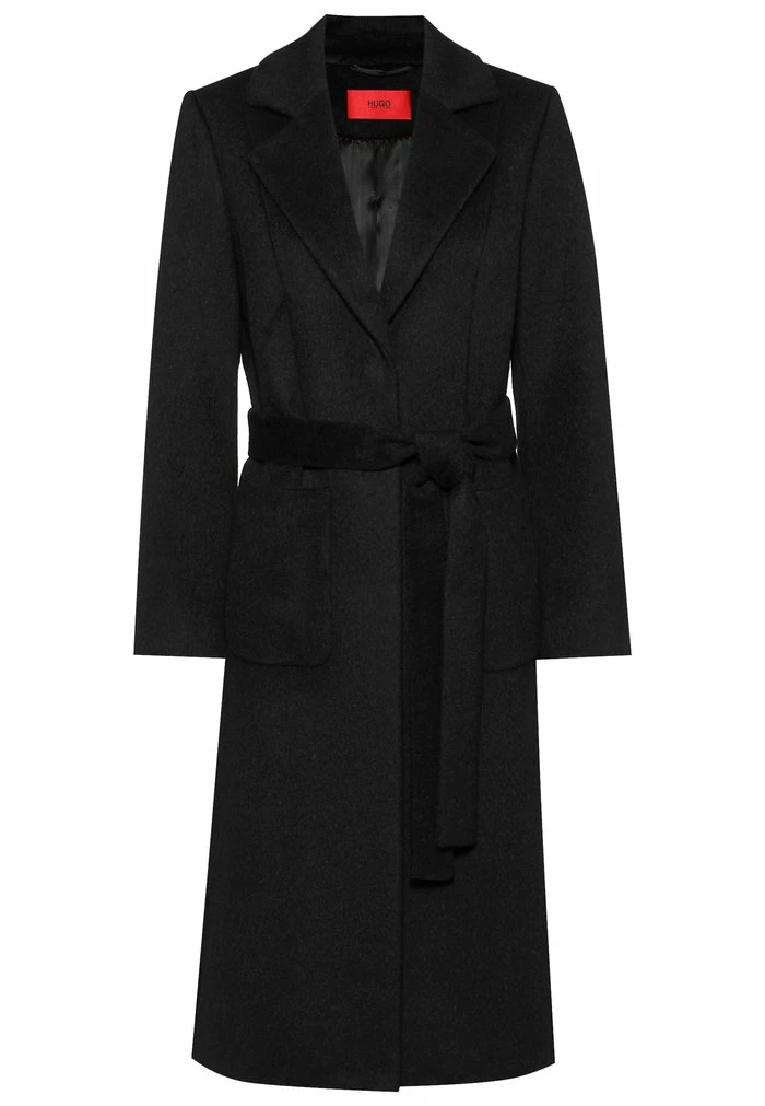 Meilleur prix 😍 HUGO MESUA - Manteau Classique - Black ✔️ 7 Meilleur prix 😍 HUGO MESUA - Manteau Classique - Black ✔️ – Image 7