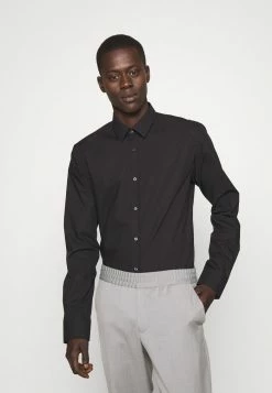 Offres ✨ HUGO ELISHA - Chemise Classique - Black 🎁