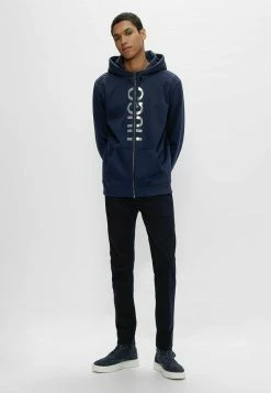 Meilleur prix 🌟 HUGO QUIVER - Bottines à Lacets - Dark Blue 👍