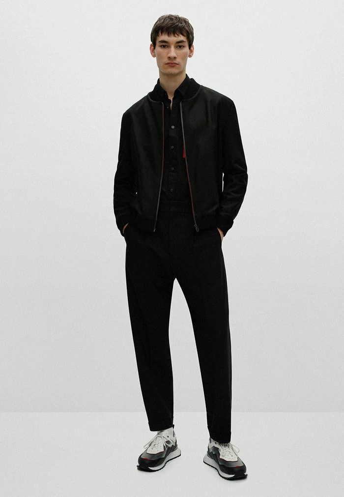 Le moins cher 😀 HUGO UKASHI - Blouson Bomber - Black 💯 2 Le moins cher 😀 HUGO UKASHI - Blouson Bomber - Black 💯 – Image 2